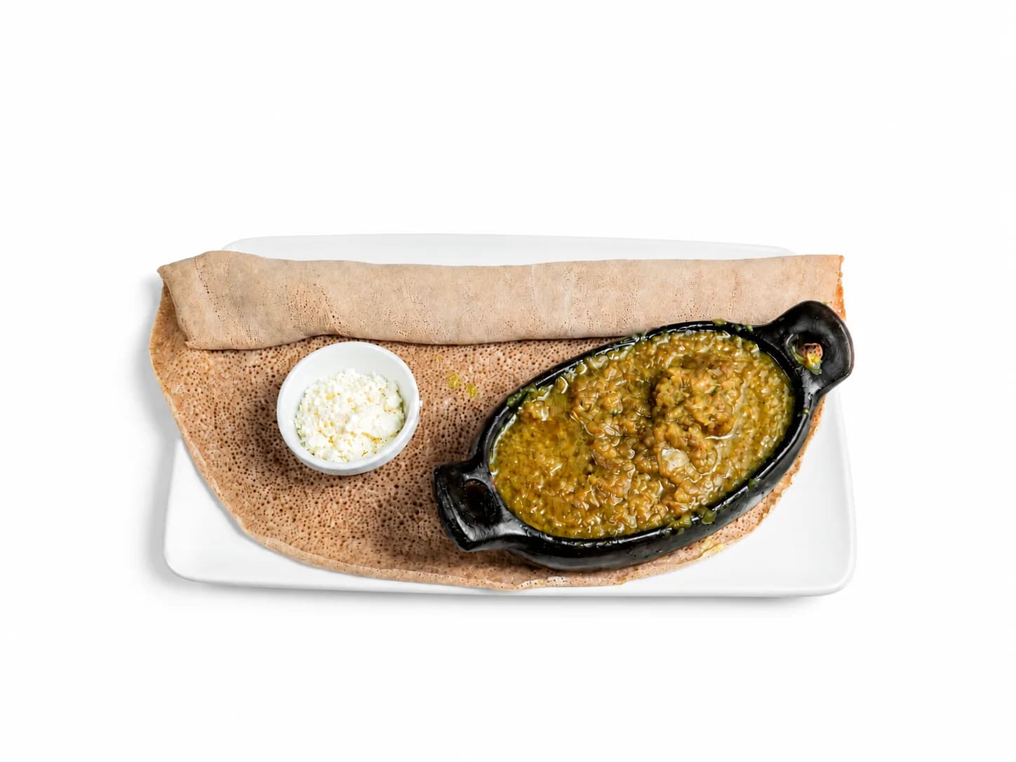 Alicha mit Ayib und Injera